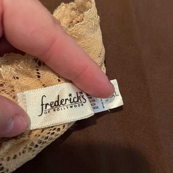 Lacy Tan booty shorts by Frederick’s of Hollywood - Picture 6 of 6